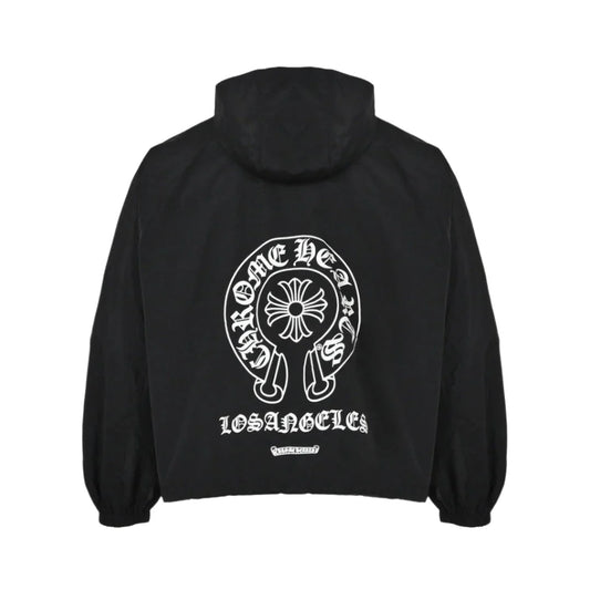 CHROME HEARTS ASYMMETRICAL ZIP HOODIE BLACK