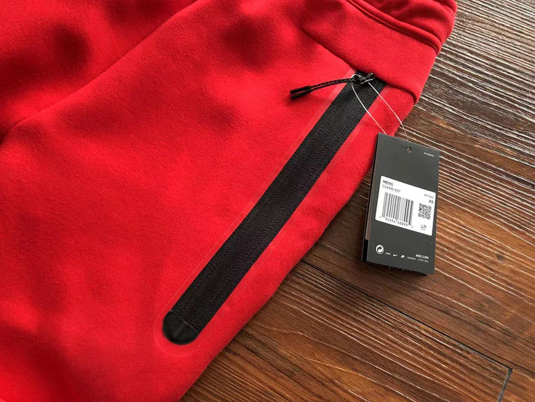 NIKE TECH FLEECE PANTS X UNIVERSITY RED