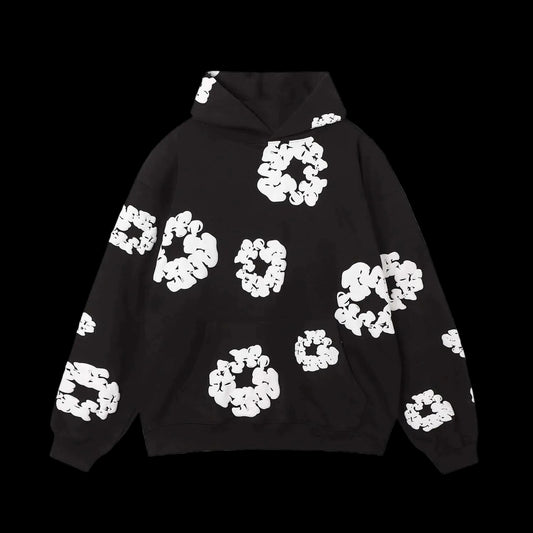 DENIM TEARS COTTON WREATH HOODIE BLACK