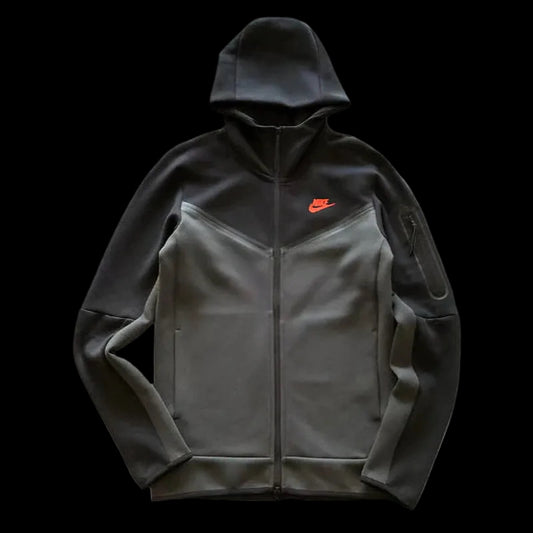 NIKE TECH FLEECE HOODIE X BLACK/DARK SMOKE GREY