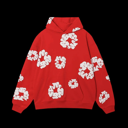 DENIM TEARS COTTON WREATH HOODIE RED