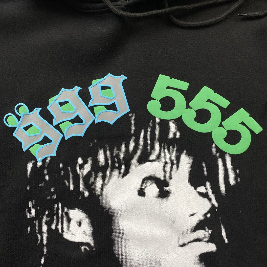 JUICE WRLD X SP5DER HOODIE BLACK