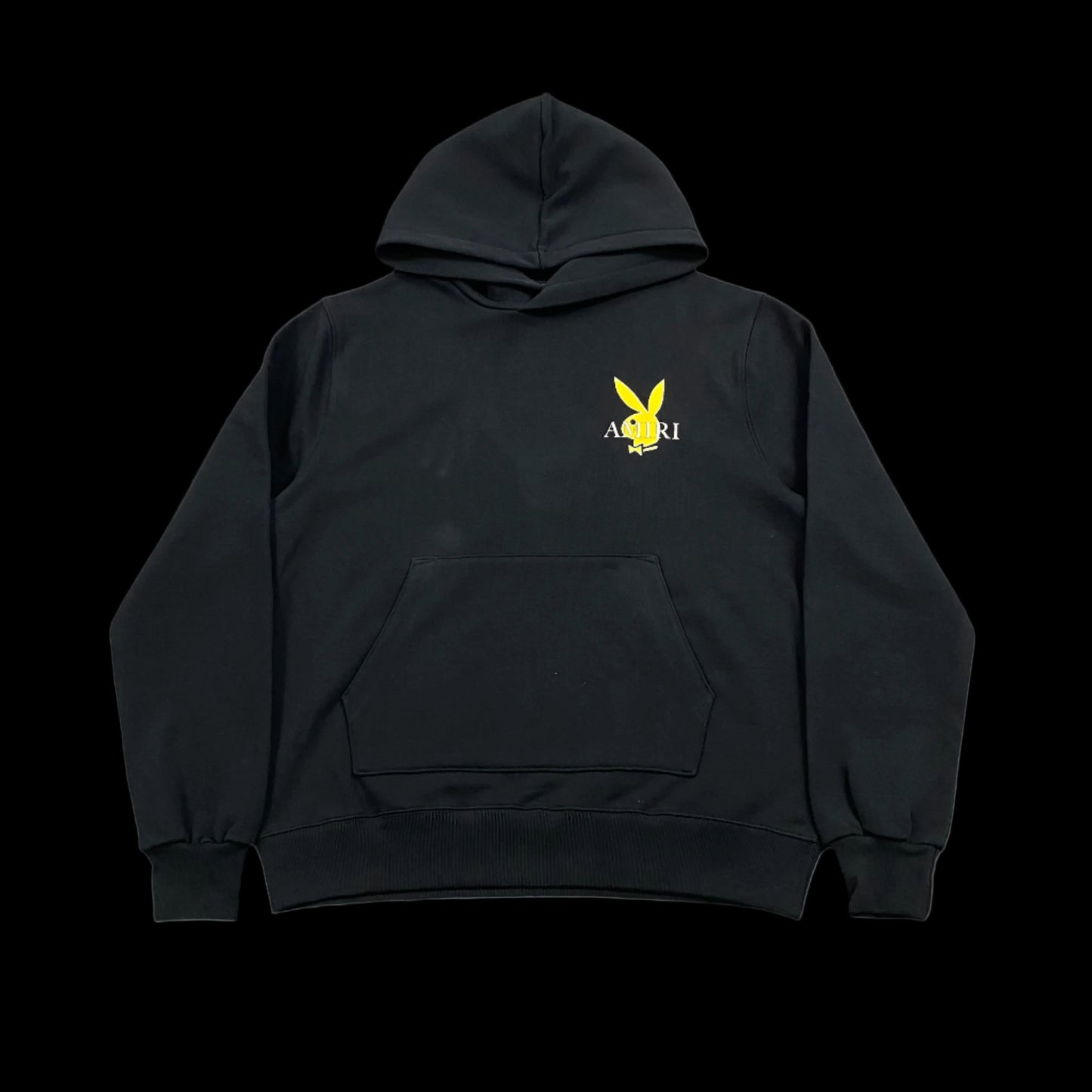AMIRI PLAYBOY LOGO HOODIE BLACK YELLOW