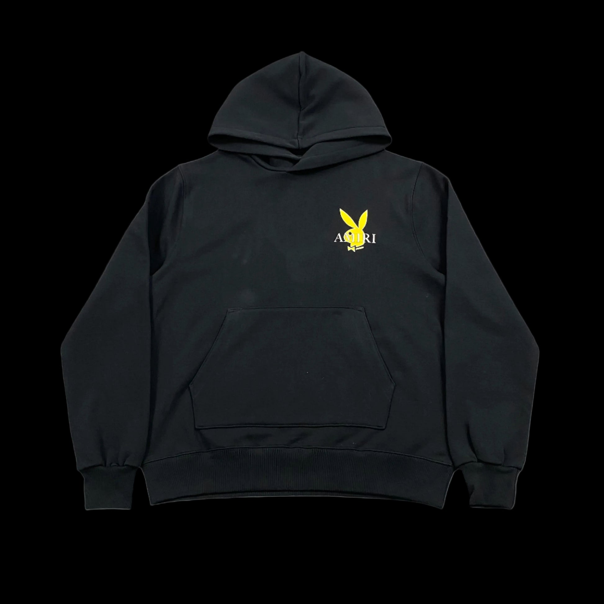 AMIRI PLAYBOY LOGO HOODIE BLACK YELLOW