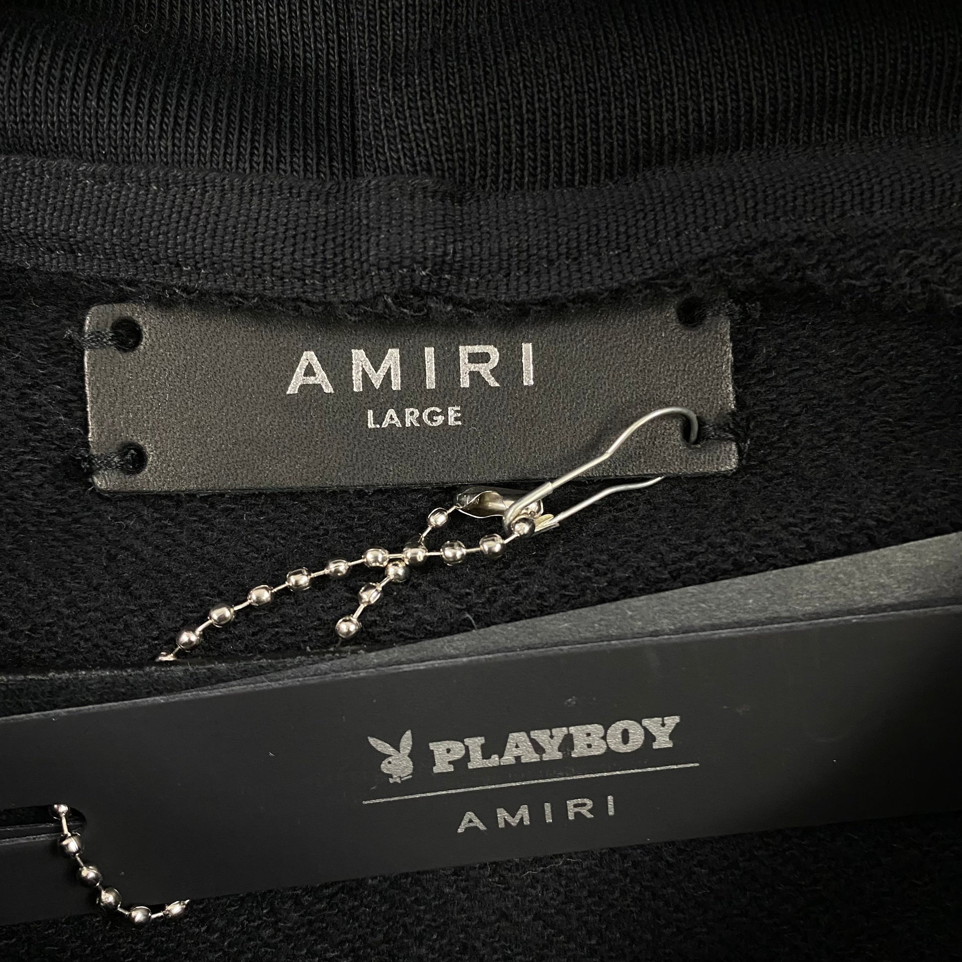 AMIRI PLAYBOY LOGO HOODIE BLACK YELLOW