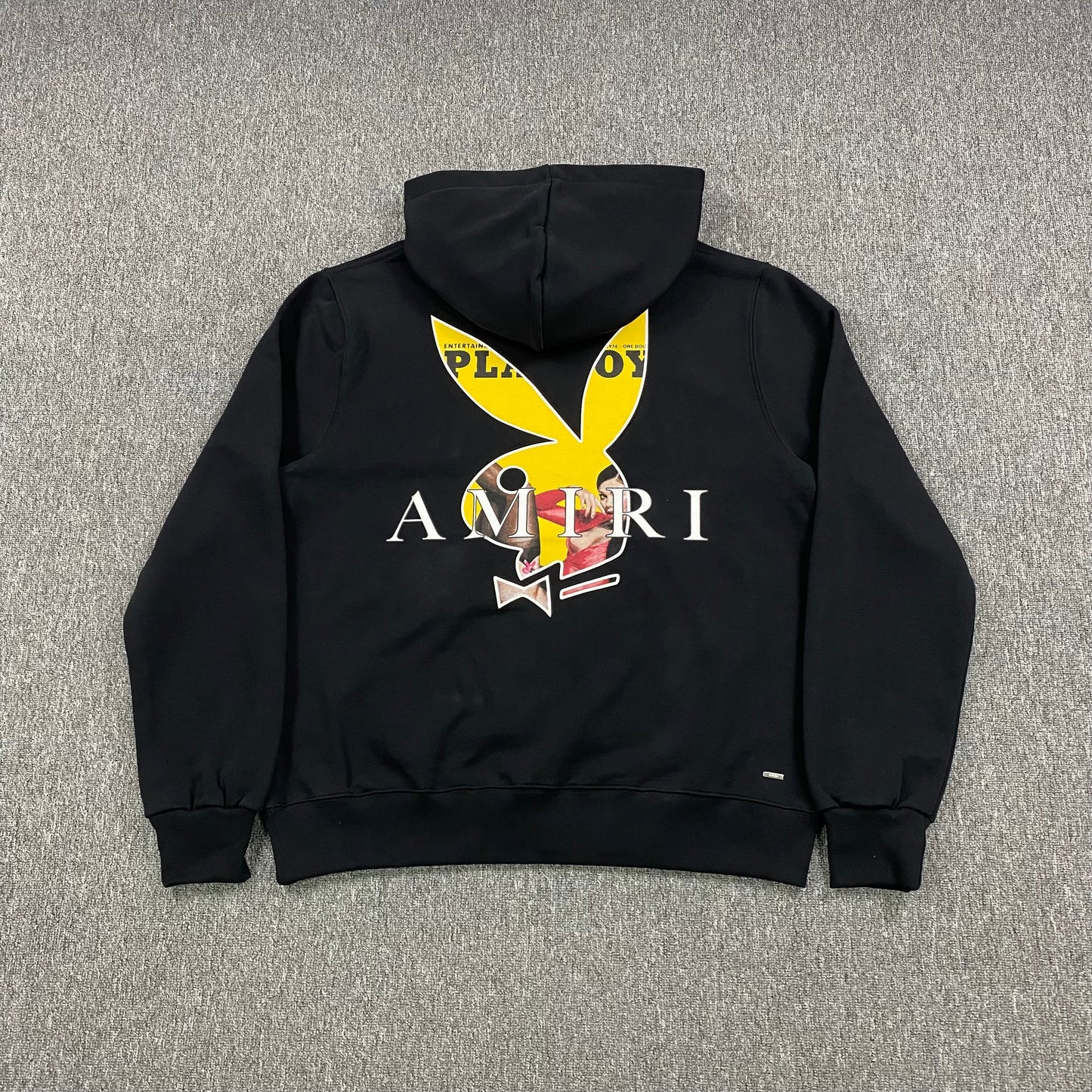 AMIRI PLAYBOY LOGO HOODIE BLACK YELLOW