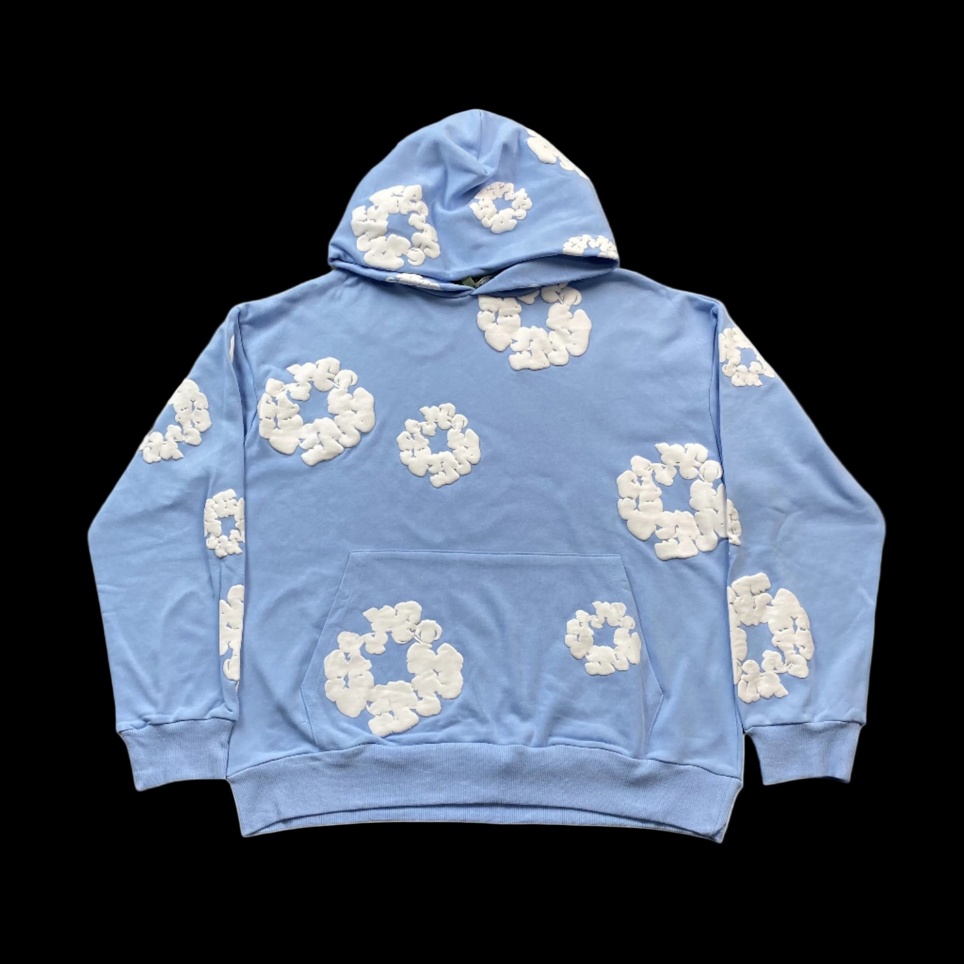 DENIM TEARS COTTON WREATH HOODIE BABY BLUE