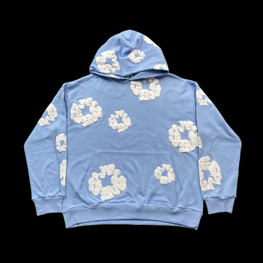 DENIM TEARS COTTON WREATH HOODIE BABY BLUE