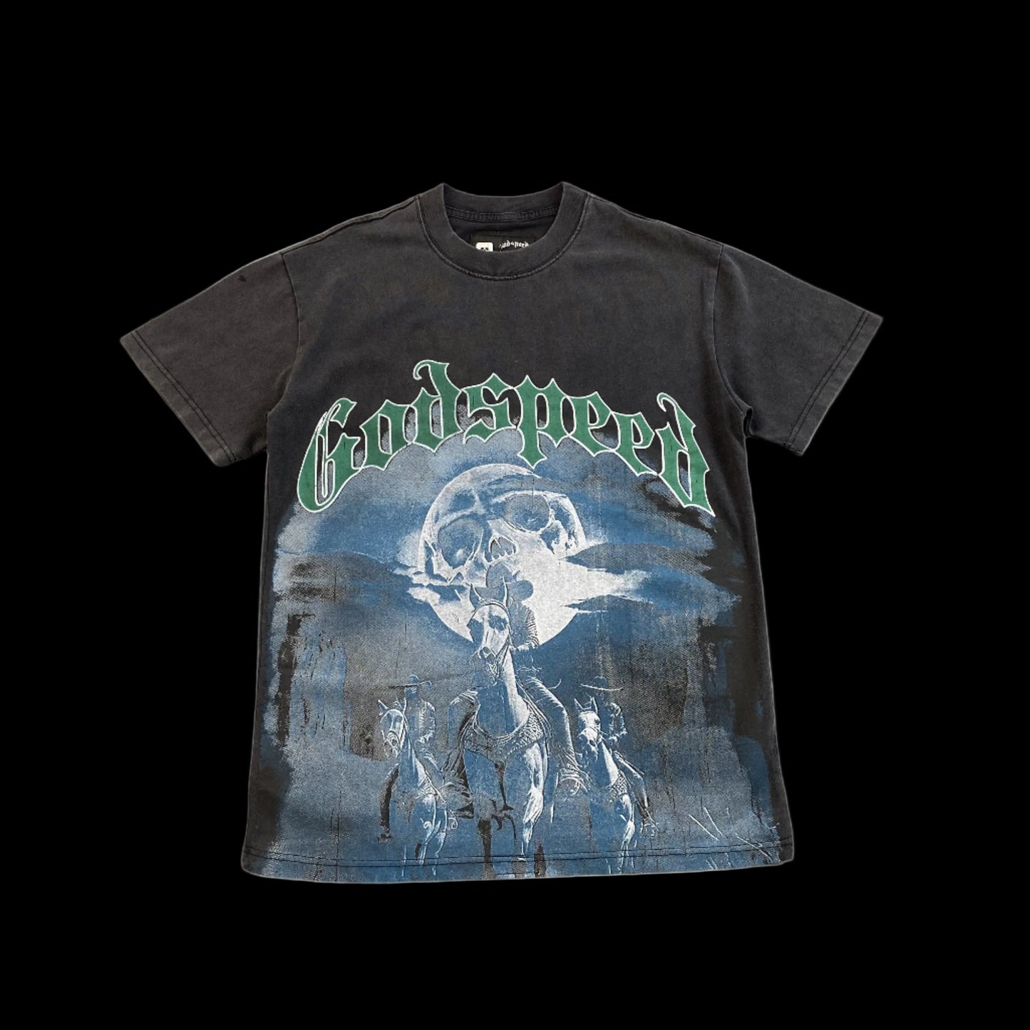 GODSPEED AMIGOS T-SHIRT WASHED BLACK