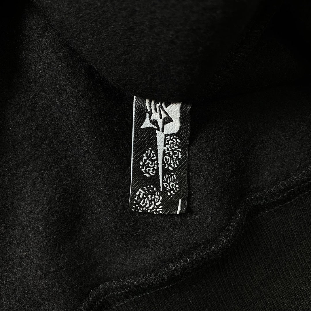 JUICE WRLD X SP5DER HOODIE BLACK