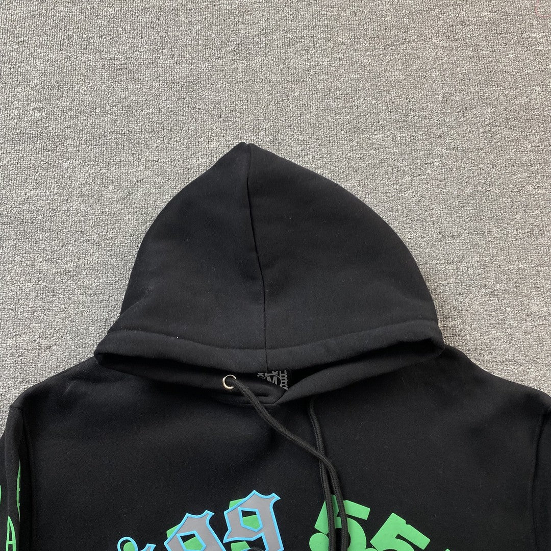 JUICE WRLD X SP5DER HOODIE BLACK