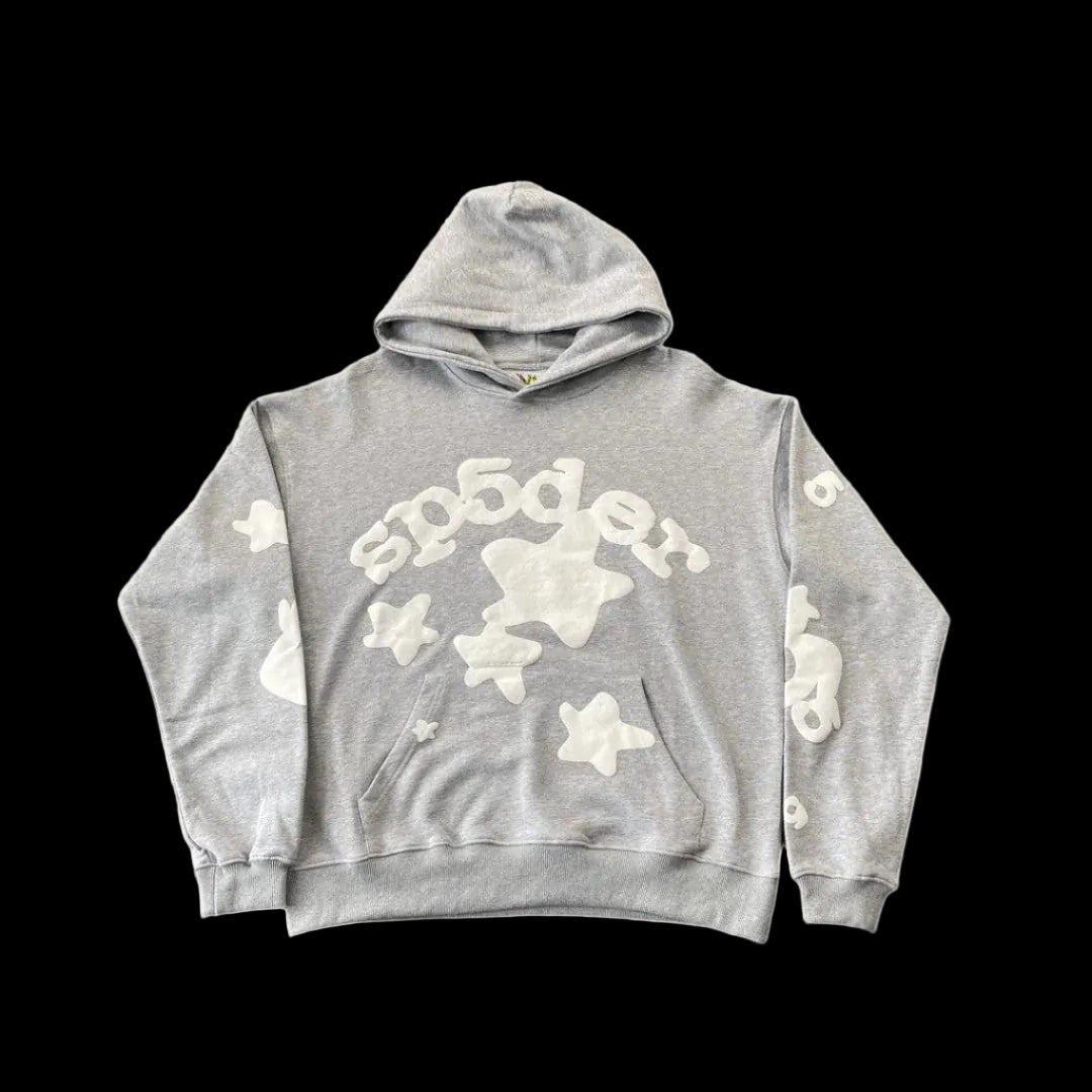 SP5DER BELUGA HOODIE HEATHER GREY