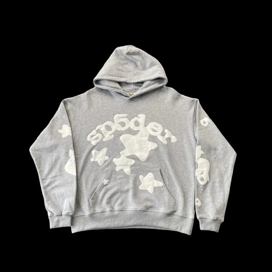 SP5DER BELUGA HOODIE HEATHER GREY