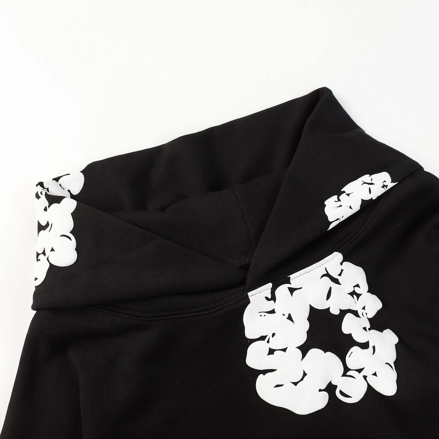 DENIM TEARS COTTON WREATH HOODIE BLACK